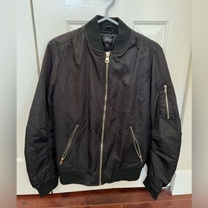 Topshop Black Bomber Jacket